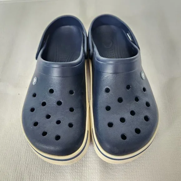 Men's Navy Blue Clogs - Picture 3 of 9